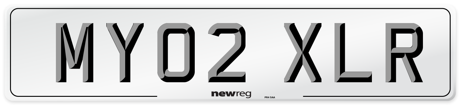 MY02 XLR Number Plate from New Reg